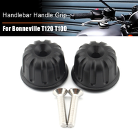 Handle Bar Cap End Plug Handlebar Grips For Triumph Bonneville T120 T100 Black Street Scrambler Scrambler 1200XC Cup Twin 2022