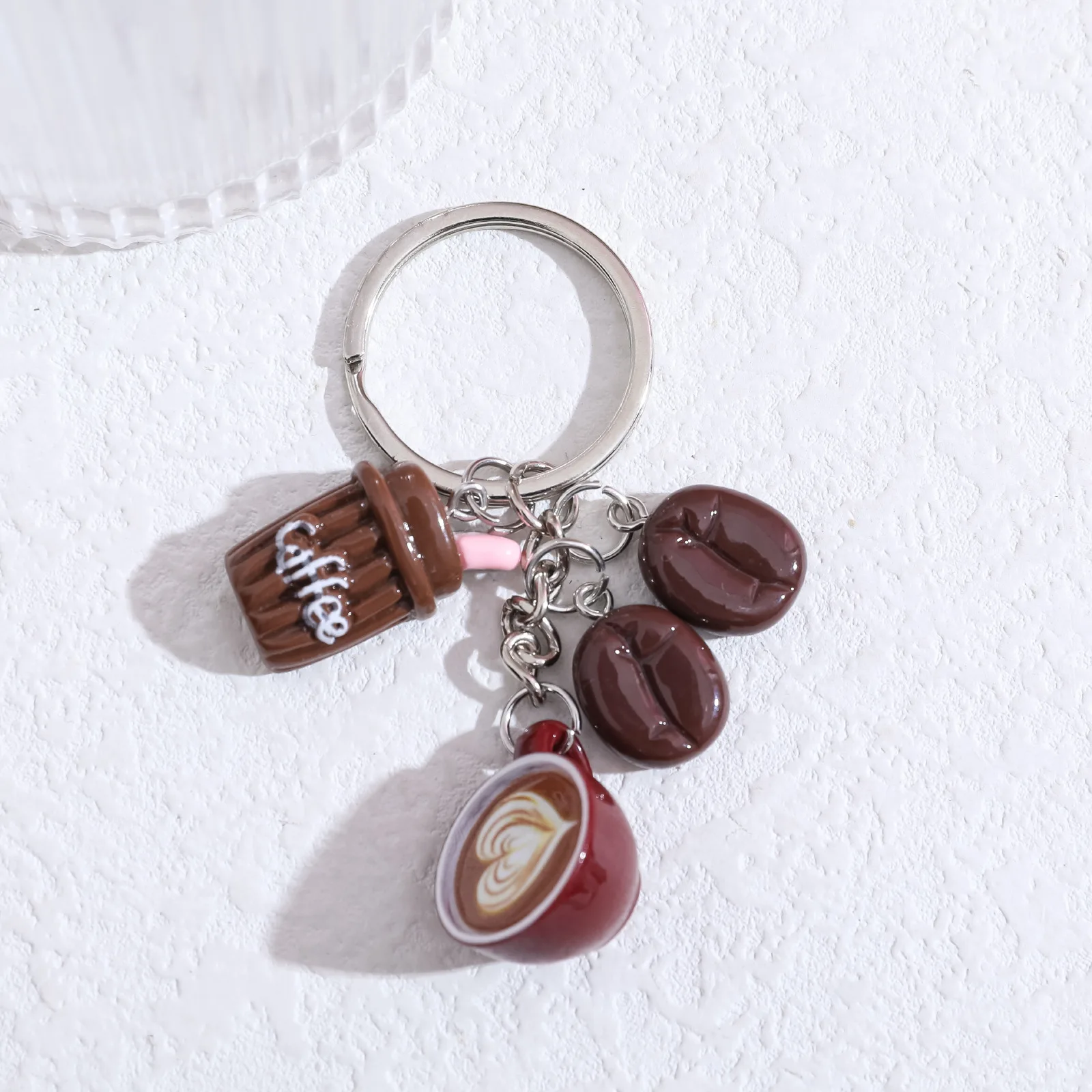 Mini Niedlicher Kaffee-Latte-A – Resin Art Design Keychain Bewertung und Preis