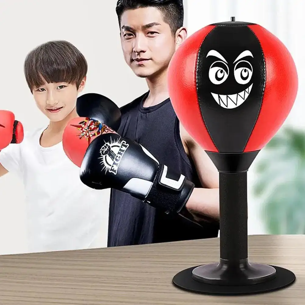 Punching Bag Desktop Punching Bag Stress Buster With Suction Cup Desk Table Boxing Punch Ball Suction Cup Reduce Tension Toys