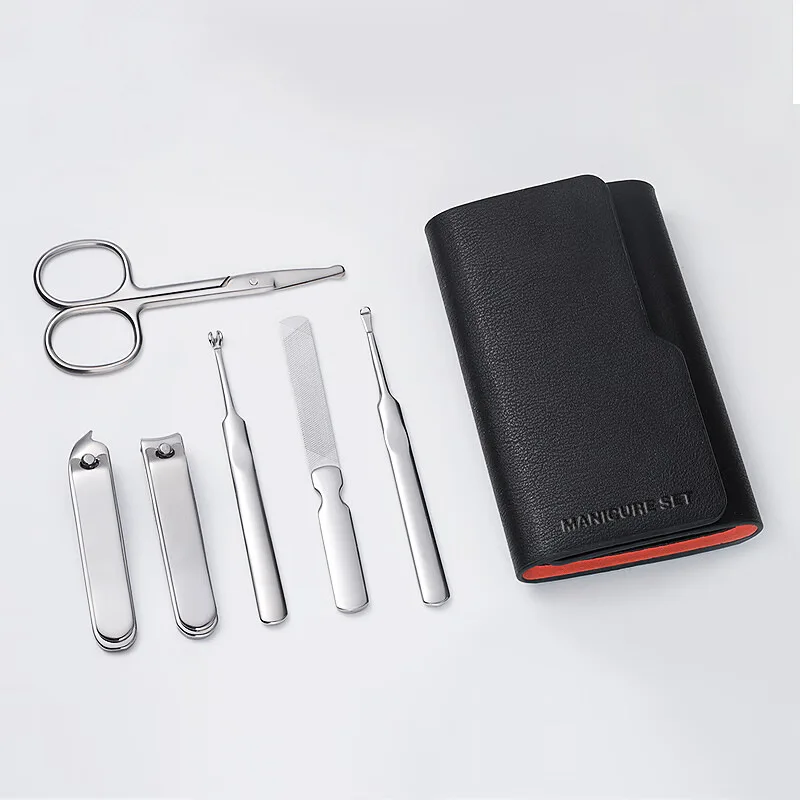 Juego de manicura de acero inoxidable, cortaúñas, pinza para cutículas, herramienta para el cuidado de la pedicura, Tijera para la piel muerta, Kit de herramientas de aseo para uñas