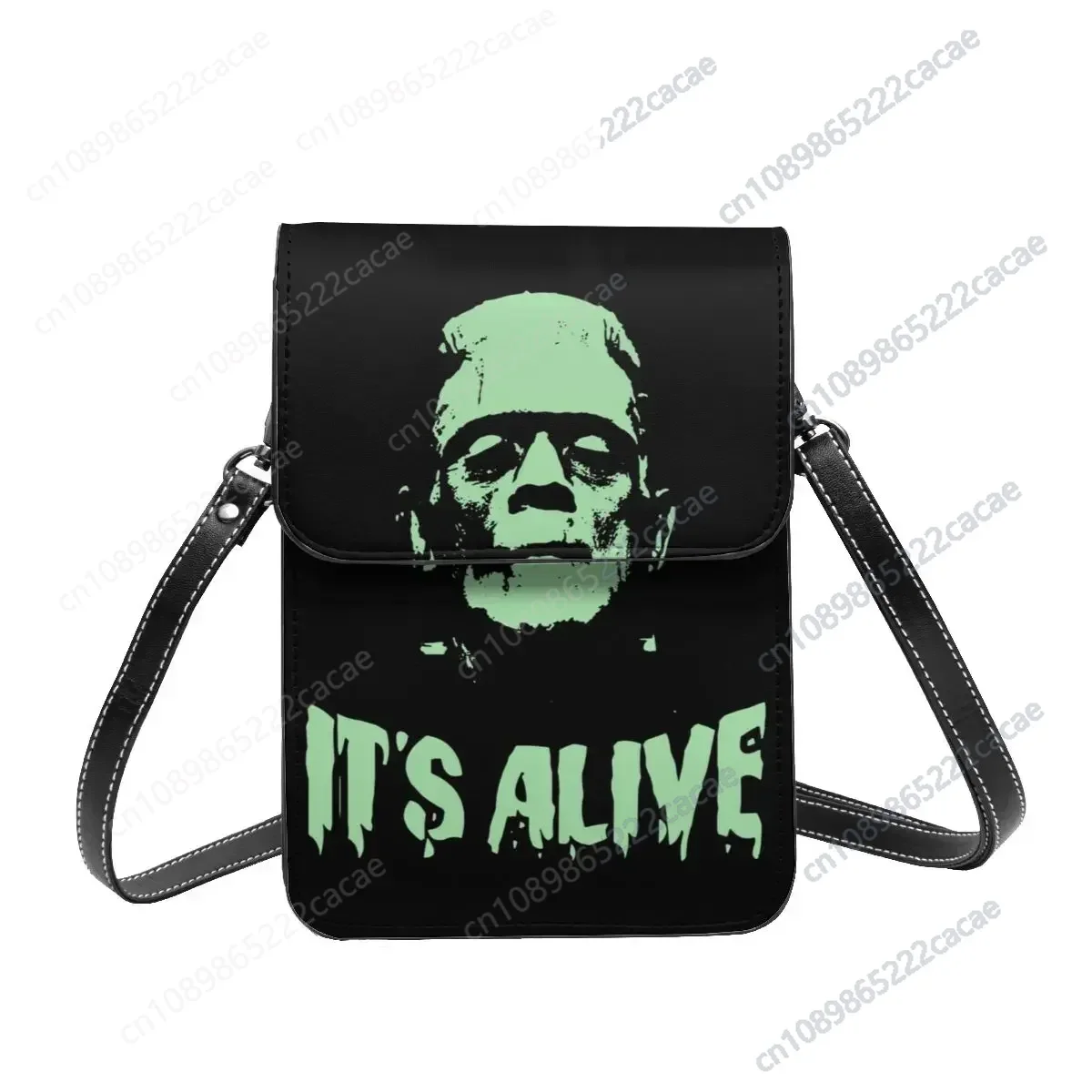 FRANKENSTEIN Alive Shoulder Bag Novel Bulk Funny Mobile Phone Bag Leather Outdoor Student Bags