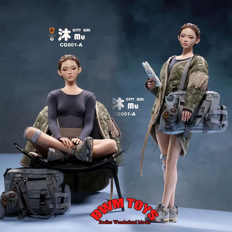 

В наличии CG001A 1/6 масштаб городской тренд девушка Mu подвижные глаза женщина-солдат полный набор 12-дюймовая экшн-фигурка коллекция кукол