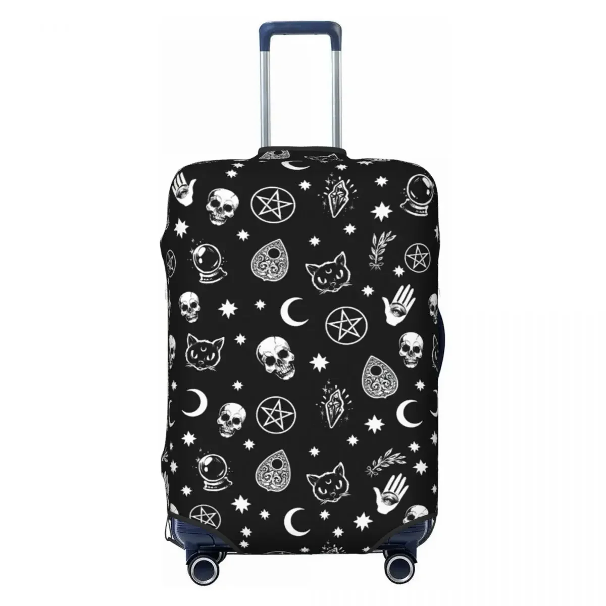 Custom Halloween Witch Gothic Skull Luggage Cover Cute Suitcase Protector Covers Suit For 18-32 inch