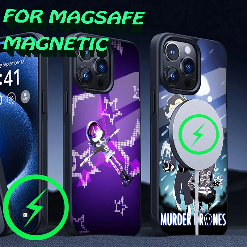 

Game M-Murder Drones Phone Case For iPhone 16,15,14,13,12,11,Plus,Pro,Max Mini Magsafe Magnetic Wireless Charging
