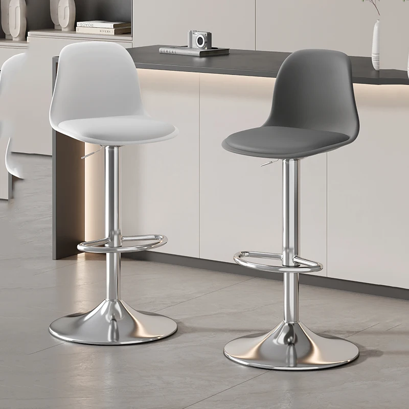 

Minimalist Metal Bar Stools Living Room High Restaurant Bar Chairs Luxury Swivel Comfortable Aesthetic Banqueta Trendy Furniture