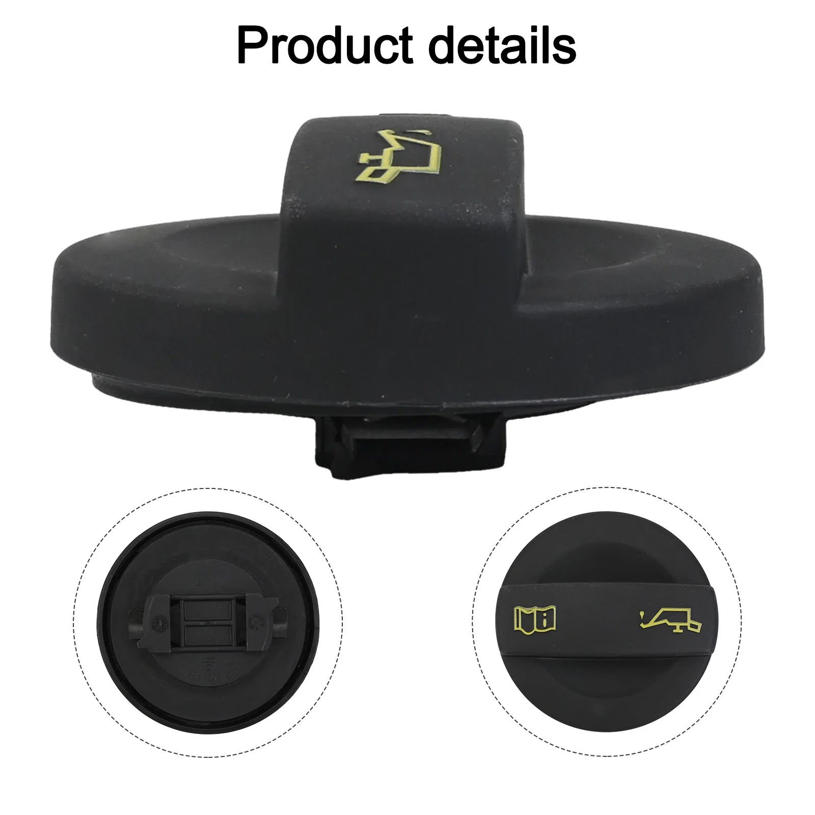 Engine Oil Cap Oil Filler Cap Automotive Repair Vehicle Maintenance BALCK Easy Installation Design OEM Replacement Part For Q2