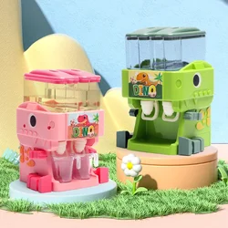 Children Dual Water Dispenser Pretend Play House Toys Mini Simulation Kitchen Set Juice Drinking Cooler Lifelike Toy for Girls