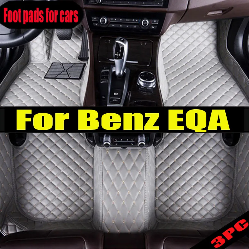 

Car Floor Mats For Mercedes Benz EQA 2022 Custom Auto Foot Pads Automobile Carpet Cover Interior Accessories