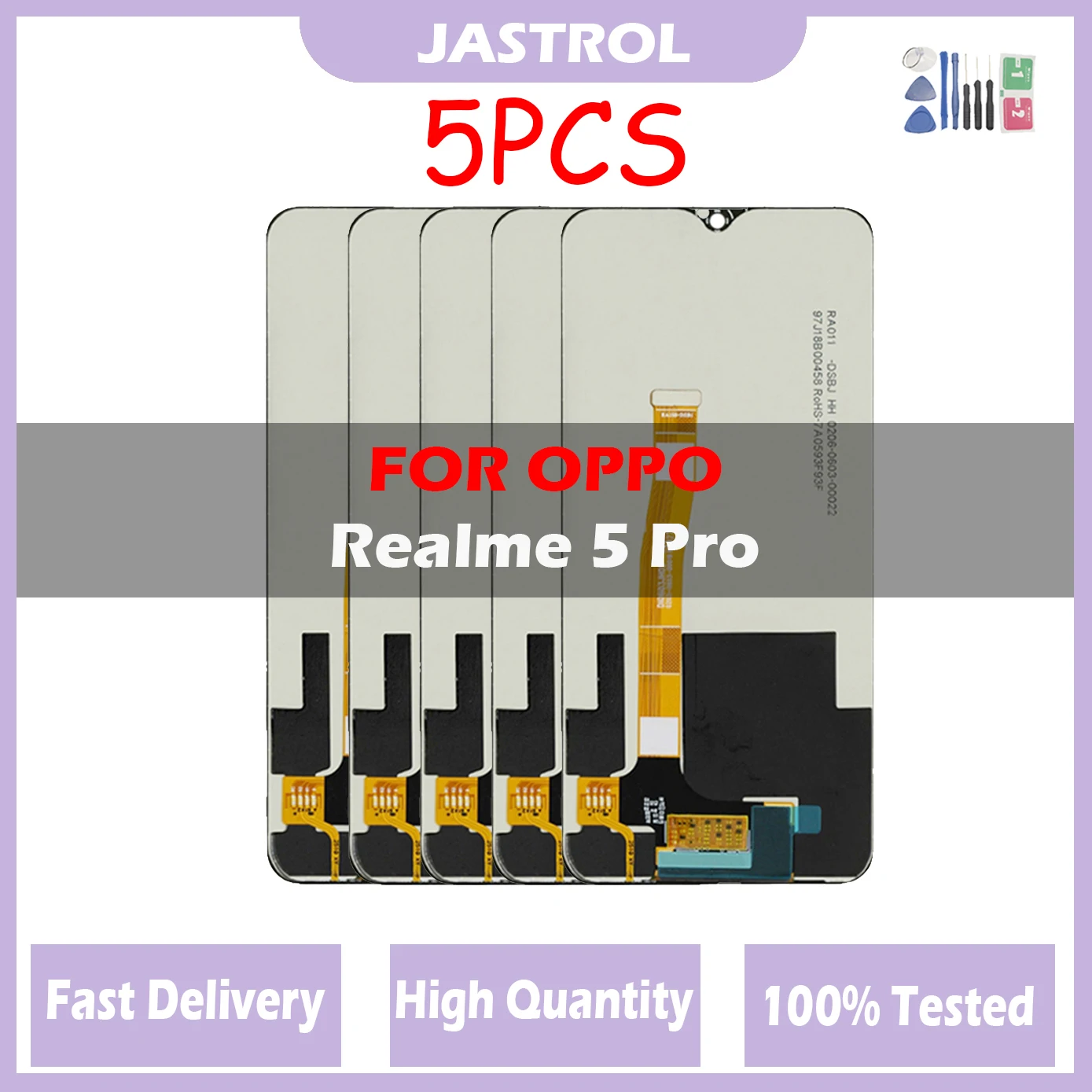 

5Pcs LCD Display For OPPO Realme 5 Pro LCD Sisplay Touch Panel Screen Sensor Assembly For Realme 5 Pro RMX1971 Display Screen