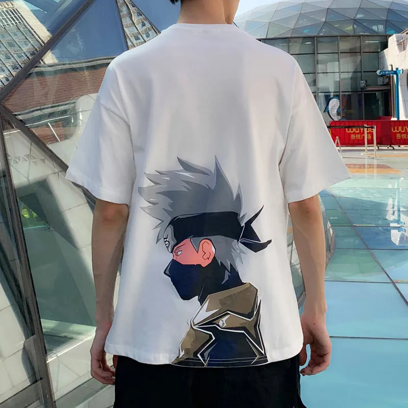 

Детская футболка с принтом Наруто, модная, 100% хлопок, для родителей и детей, летняя новинка 2026, повседневная, с коротким рукавом