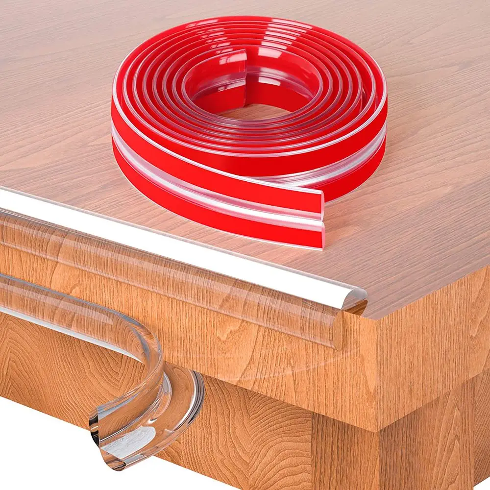 Table Edge Guard Furniture Corner Protector Strip Self Adhesive Transparent Kids Collision Proof Soft Bumper Baby Safety Guard