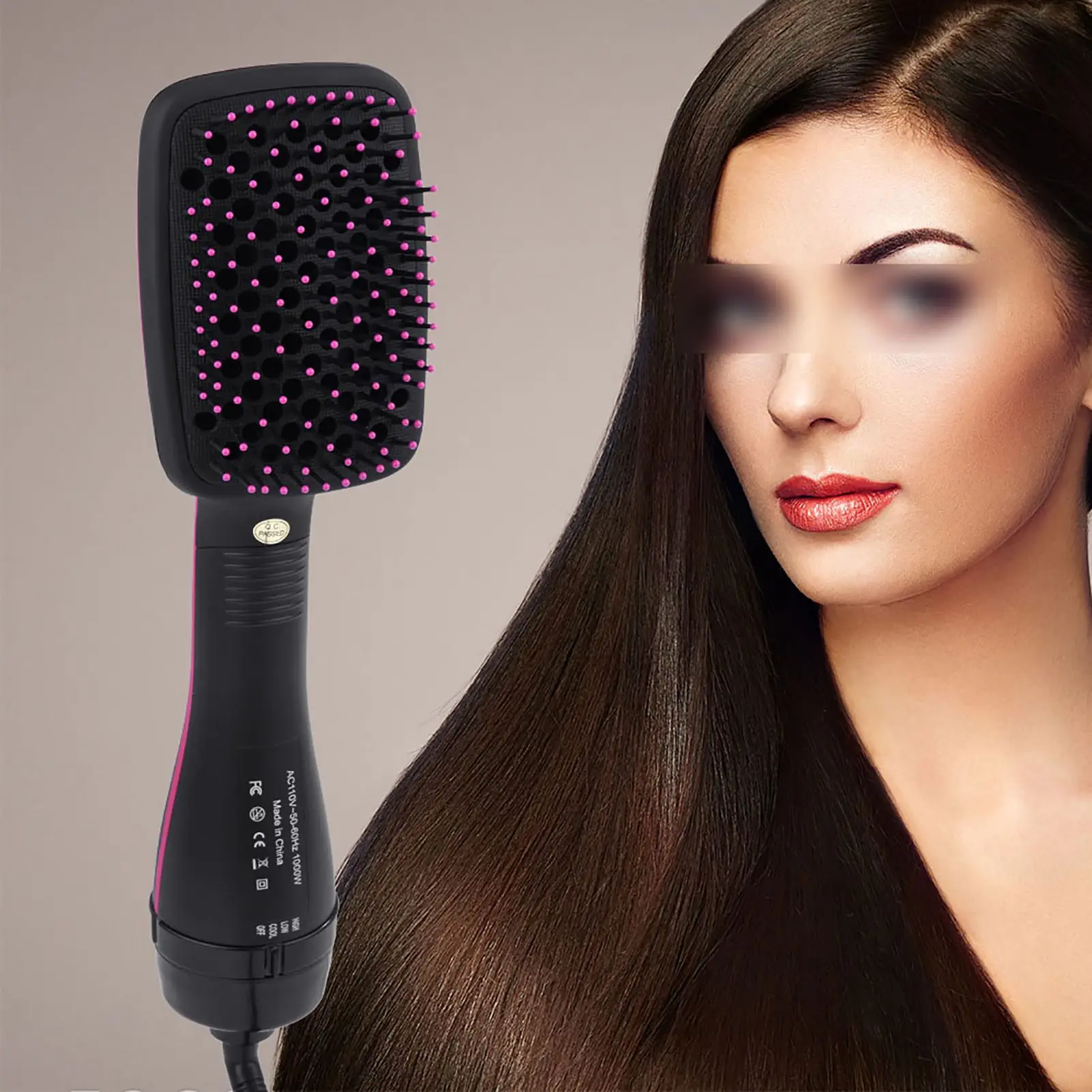 2 in 1 Multifunctional Anion Hair Dryer Brush Comb Styler Hairdressing Tool Hair Blow Dryer Hair Beauty Tool Hair Brush Dryer