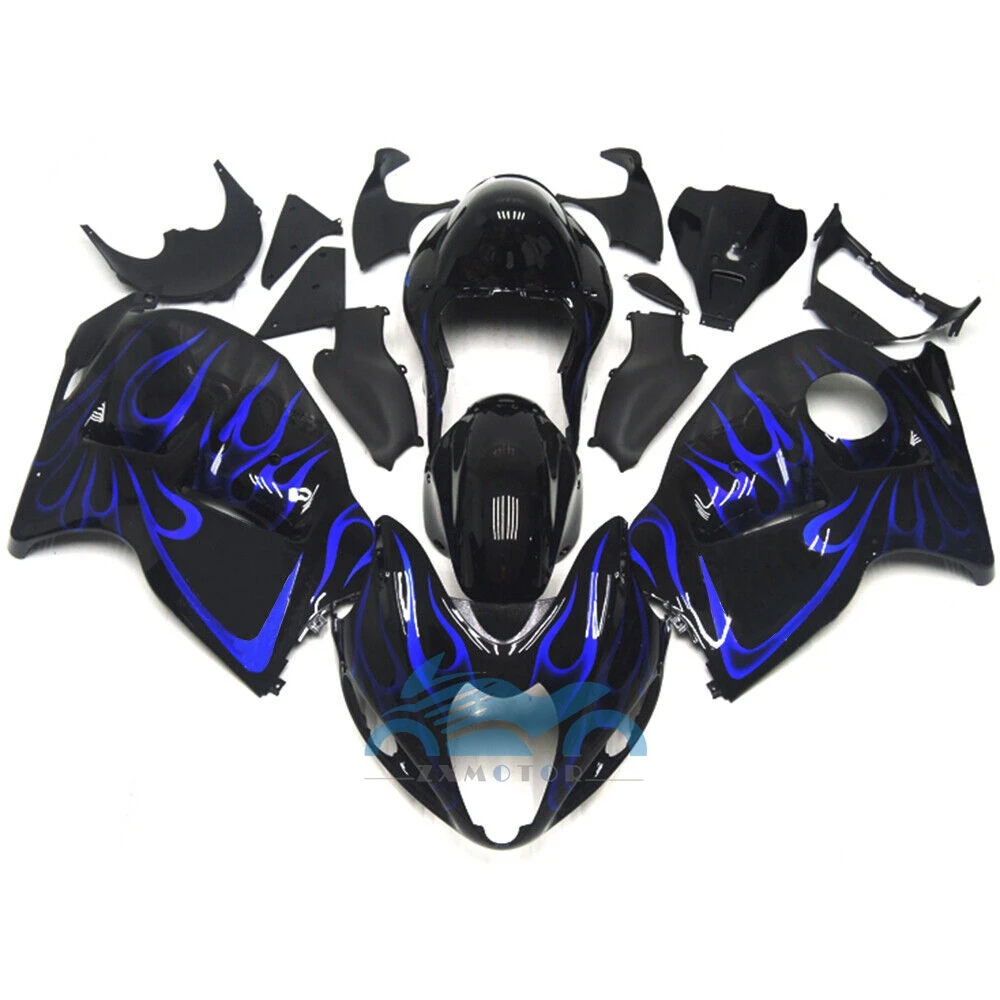 

Black Blue Flame Motorcycle Fairing Kits for GSX1300R 1996 1997 2003 2004 2006 2007 Suzuki GSXR1300 1996 1997-2007