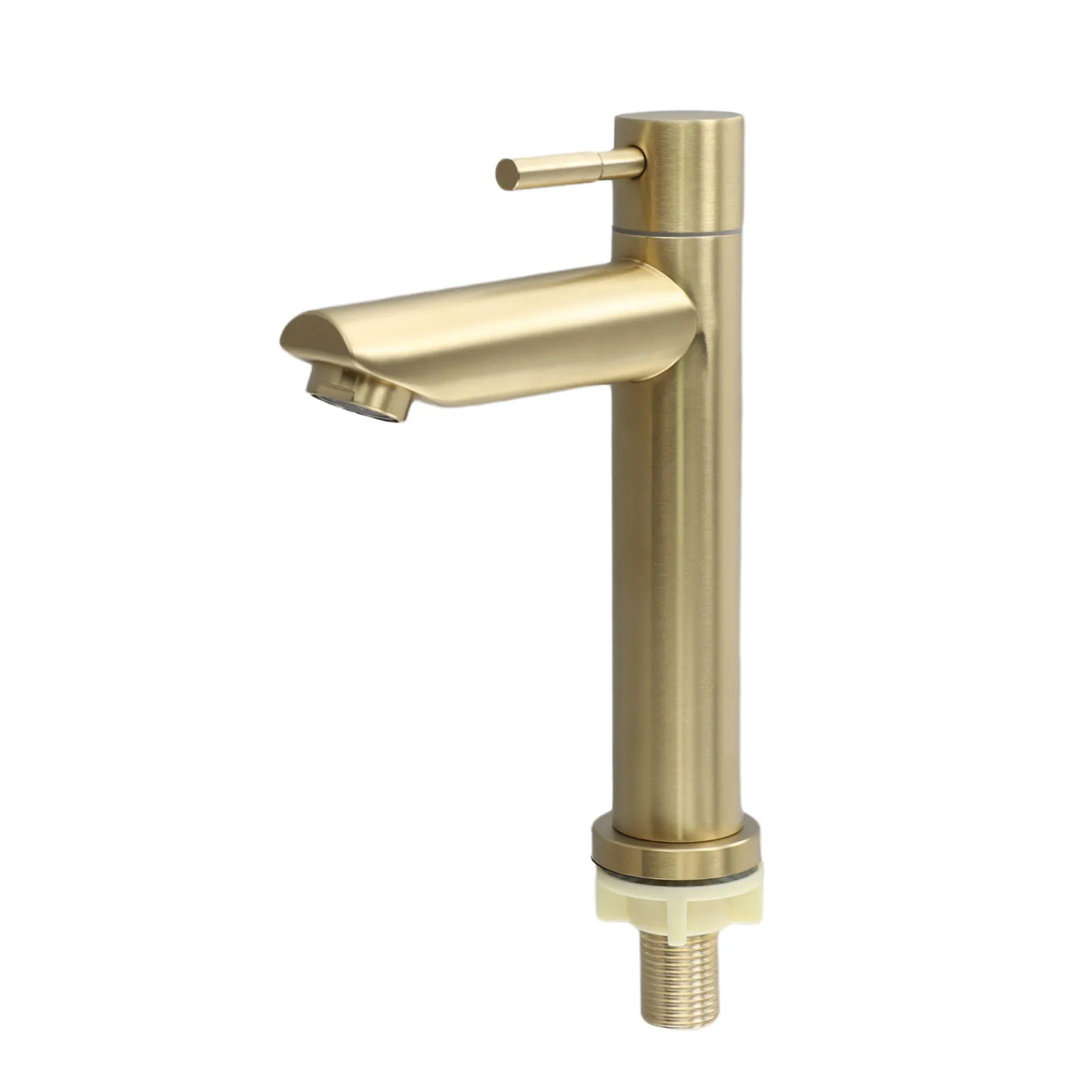 Grifo de lavabo de baño de acero inoxidable 304, grifo de ducha frío de Oro pulido Vintage Para el hogar, Torneira Chuveiros Modernos Para Banheiro