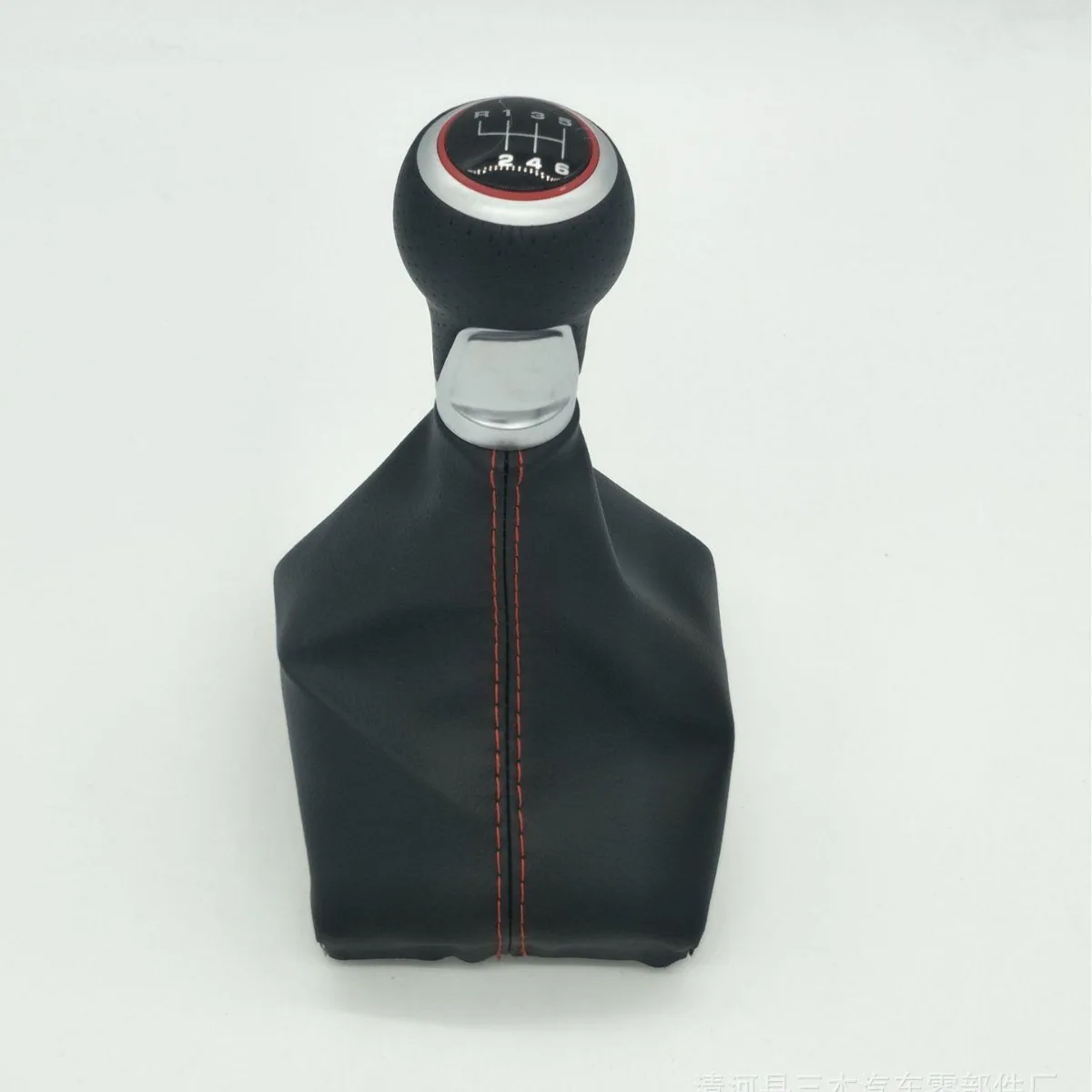 For Audi A3 6-Speed Black Leather Shift Knob Dust Cover Shift Knob Shift Knob Supply Source Auto Part 4