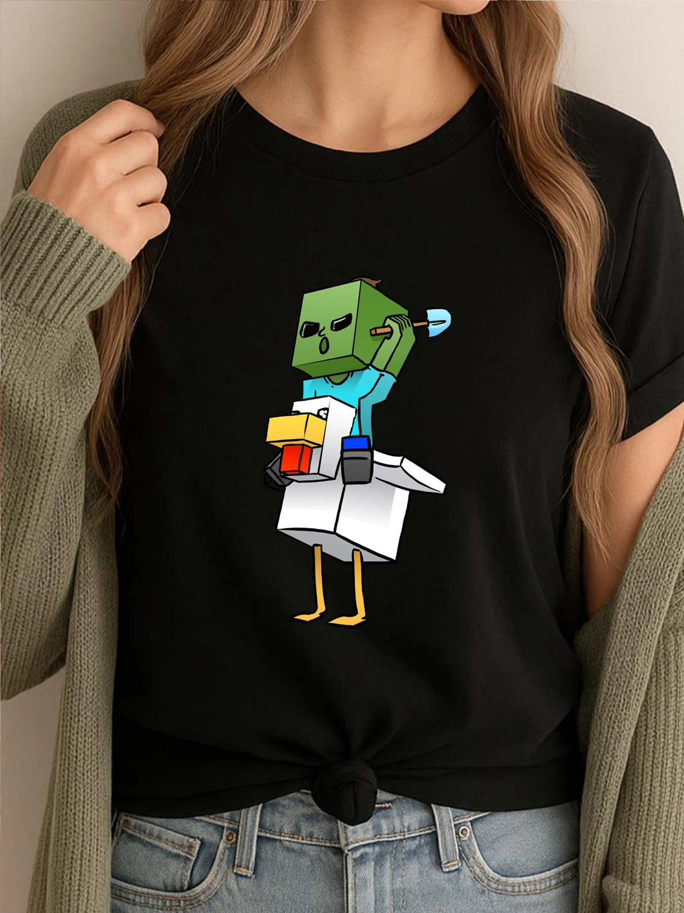 

Футболки с рисунком Chicken Jockey, мужские новые топы и футболки, эстетические забавные футболки, мужские удобные топы с принтом для взрослых