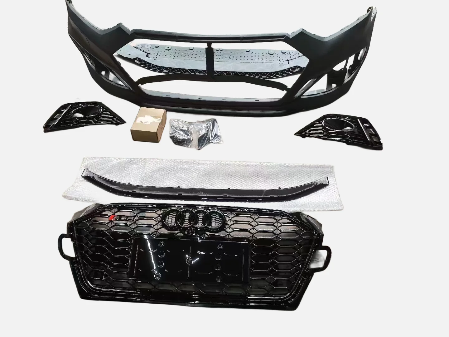 RS5 bodykit For2018  2019  2020 2021  2022 2023Audi A5 upgrade RS5 Front car bumper Grill headlamp