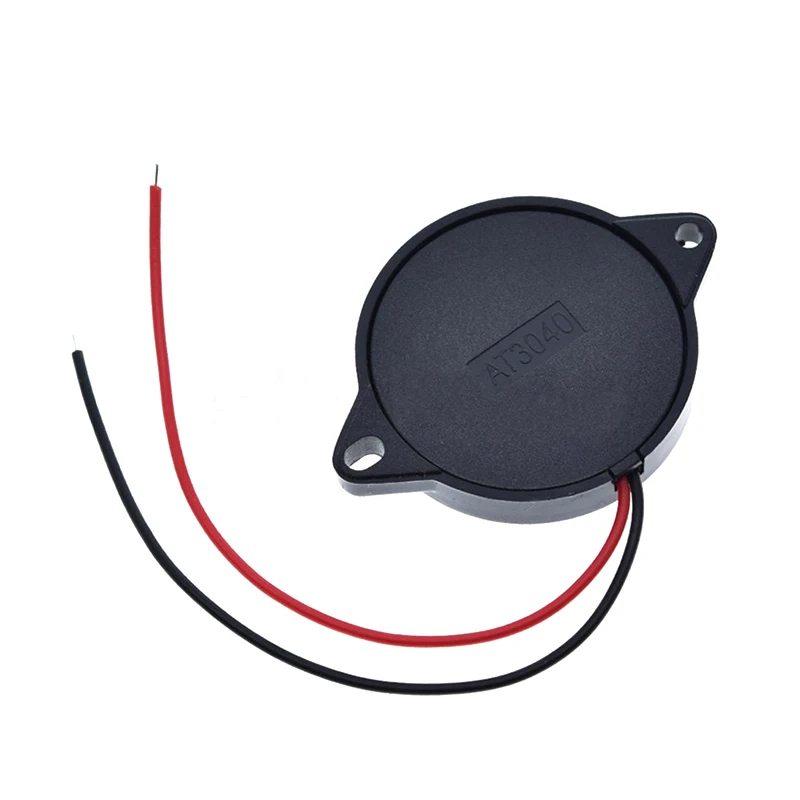 1PCS 30X5.5MM Enclosed Piezo Passive Buzzer Element W/Wires AT3040
