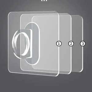 Multifuncional montado na parede ganchos redondos, perfuração livre, pasta sem costura, rack de armazenamento, cozinha, banheiro, cabide de anel doméstico, 10pcs 10 principais vendas argola para cadeira - №1