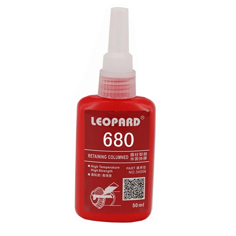 Screw Glue, Thread Adhesive, Anti-Loosening Glue 680, Screw Locking Agent, Metal High-Temperature Resistant, High-Strength Fastening and Sealing Anaerobic Adhesive, Waterproof, Oil-Resistant, High-Temperature Resistant Screw-Specific Glue