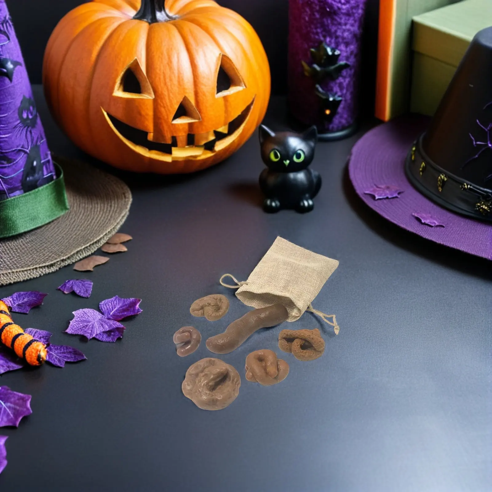 

Набор из 6 пластиковых муляжей какашек: реалистичные, маленькие, удобные для переноски, реквизит для розыгрышей, вечеринок, шуток, сувениров, Хэллоуина, приколов