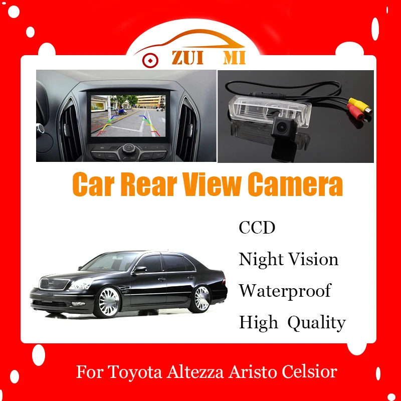 

Car Reverse Rear View Camera For Toyota Altezza Aristo Celsior CCD Full HD Night Vision Backup Parking Camera