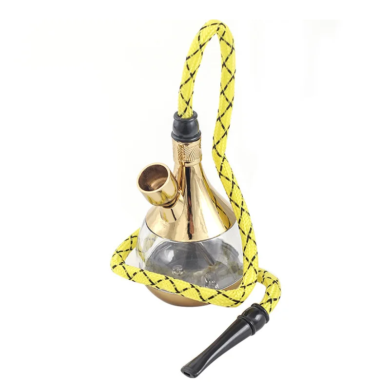 

New Luxury Hookah For Smoking Tobacco &Cigarette Filter Smoke Water Pipe Shisha Set with Brass Herb Bowl Smoking Accessories
