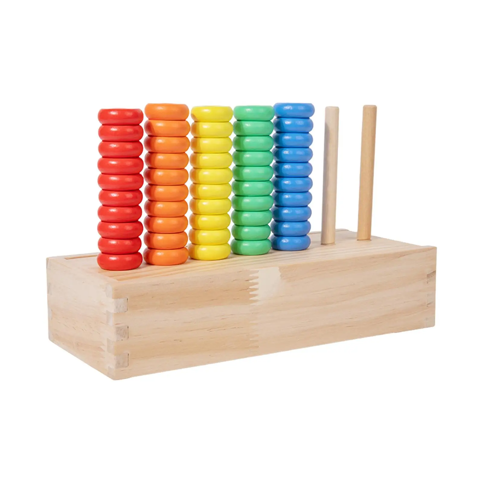 Ordinamento dei colori Giocattoli impilabili Riconoscimento sensoriale Coordinazione occhio-mano Gioco educativo creativo di anelli colorati