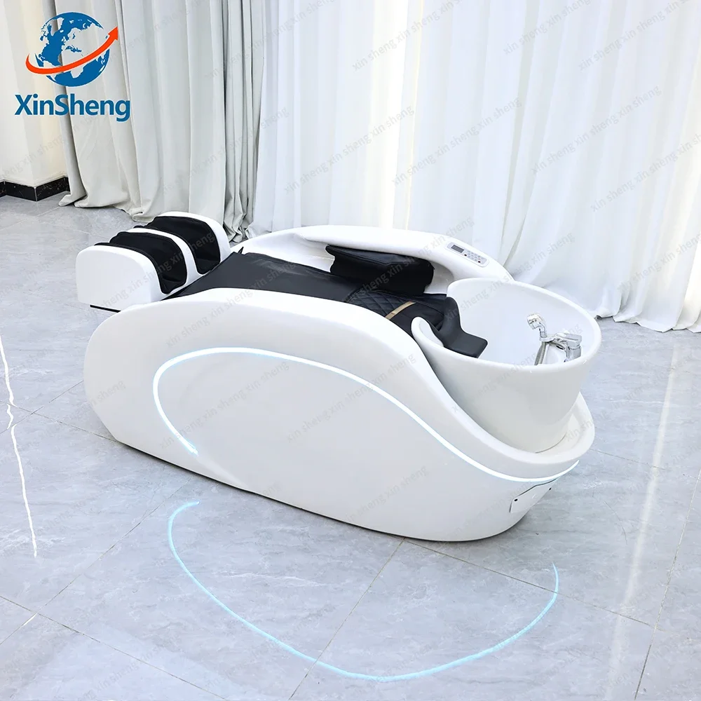 

XinSheng Hair Salon Shampoo Bed Head SPA Fumigation Machine Electric Massage Table for Leisure Health Store Commercial Furniture