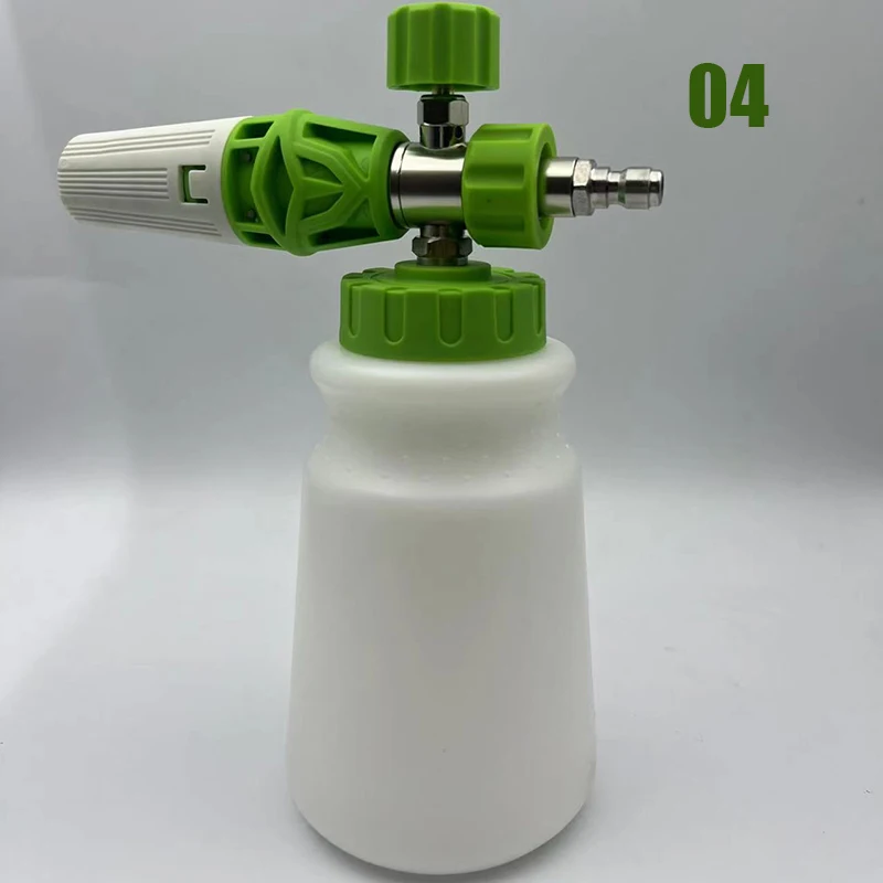 

1L Car Wash Foam Spray Bottle Snow Foam Lance Foam Generator 1/4'' Quick Connect High Pressure Washer Gun Foam Cleaning Tools