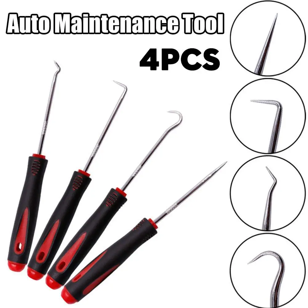 

4pcs 16cm Car Auto Vehicle Oil Seal Screwdrivers Set Tools Seal Remover Gasket Puller Sealing Pick Repair O Hooks Tools A5a8
