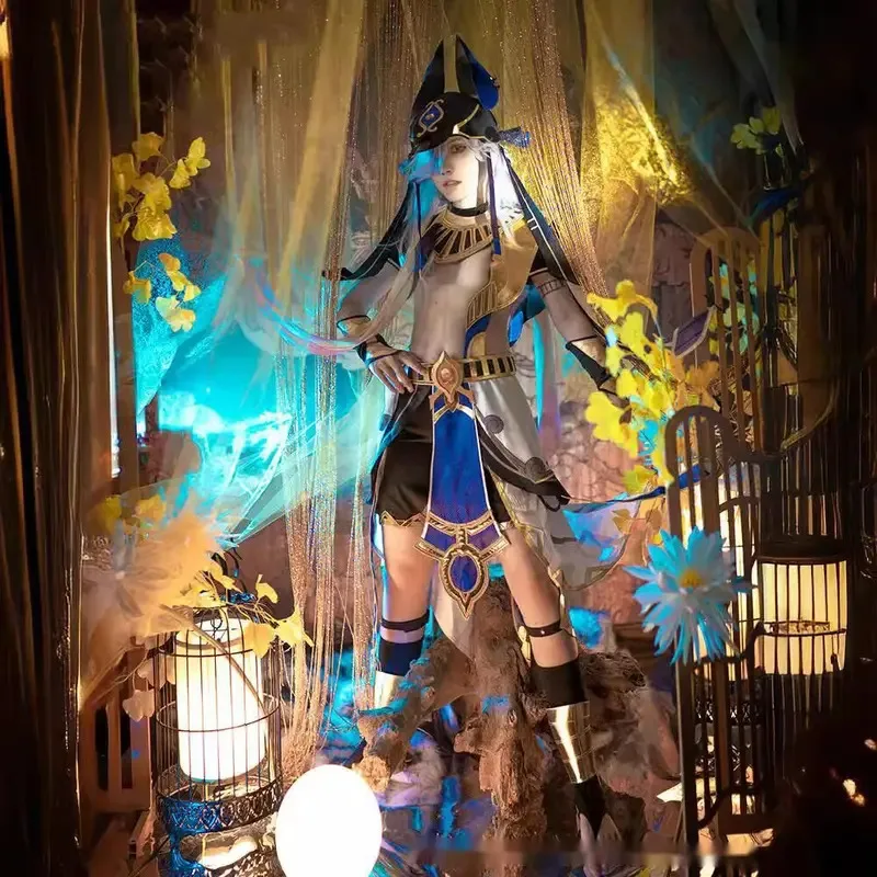 قبعة جينشين إمباكت سينو التأثيرية لعبة جينشين سينو كاب الدعائم إكسسوارات دعائم حفلات الهالوين