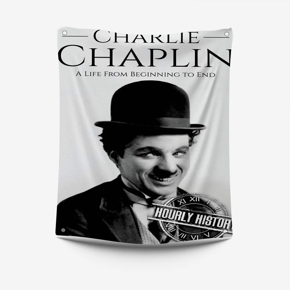 C-Chaplins Actor Charlie Flag Banner Flag Art Decoration Design Decor Vintage Structure Party Garden Flag Club Bar Study Bedroom