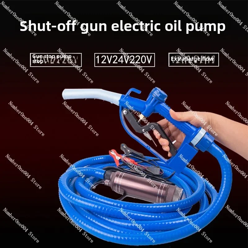 Applicable to Electric Oil Pump 12V Submersible Self-priming Diesel Pump 24V Oil-water Dual-purpose  220V Shutdown Oil