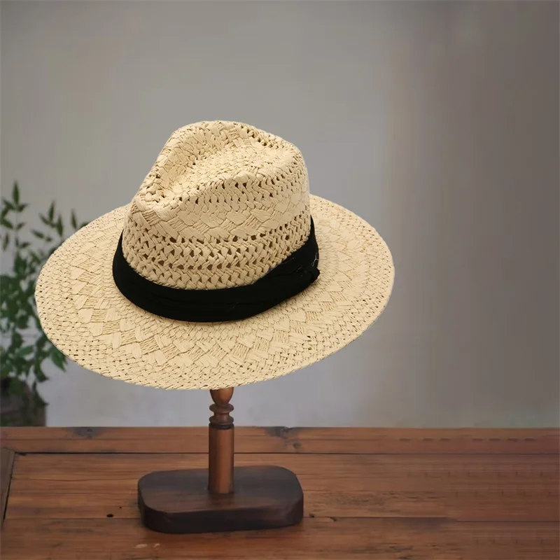 

Fashionable Unisex Panama Hat with Breathable Mesh Design and Wide Brim for Outdoor Sun Protection and Style