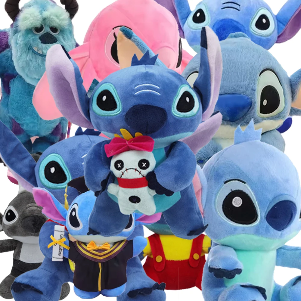 

18-20cm Original Plush Stitch Baby Movie Cartoon Model Doll Children Action Figures Stuffed Toys Pendant Gifts