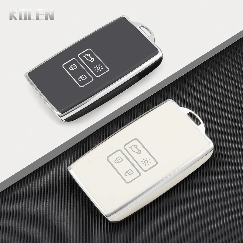 TPU Car Card Key Case Cover Shell Fob For Renault Koleos Captur Megane Clio Scenic Talisman Arkana For Dacia Sandero Accessories