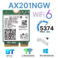 Tarjeta WiFi 6 AX210 WiFi de doble banda 2,4G/5Ghz Bluetooth 5,0 tarjeta inalámbrica 802.11ax M.2 NGFF Wlan tarjeta WiFi para ordenador portátil Win 10/11