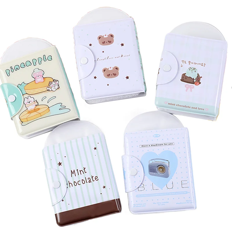 Śliczny album fotograficzny 3-calowy uchwyt na karty fotograficzne Idol Card Binder Collection Book 32 Pocket Book Album Photocard Storage Case