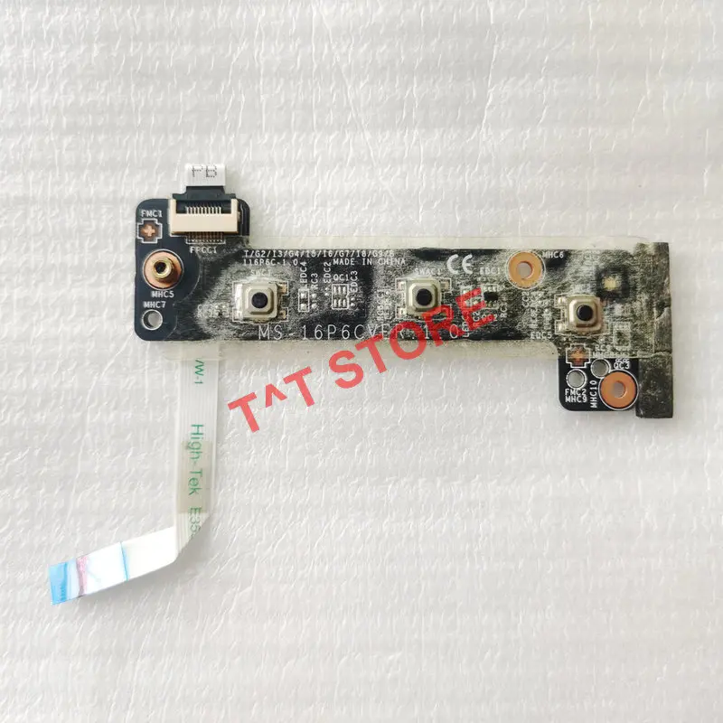 original FOR MSI MS-16P6 GP73 GL63 Power Button switch volume control Board with cable MS-16P6C test good FREE SHIPPING