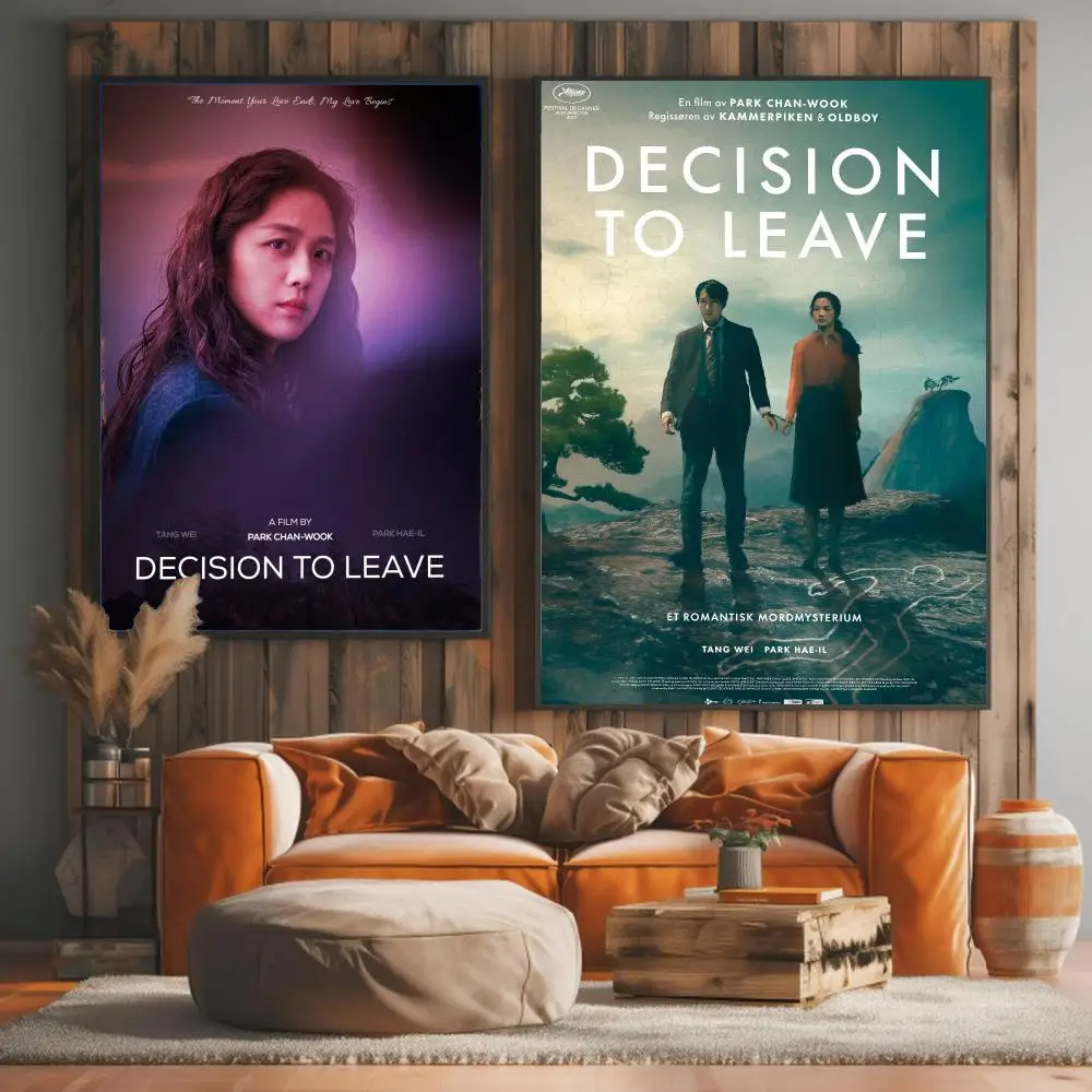 classic movie D-Decision to Leave-E Painting Calligraphy Elegant Botanical Decor for Living Room Modern Interior Design