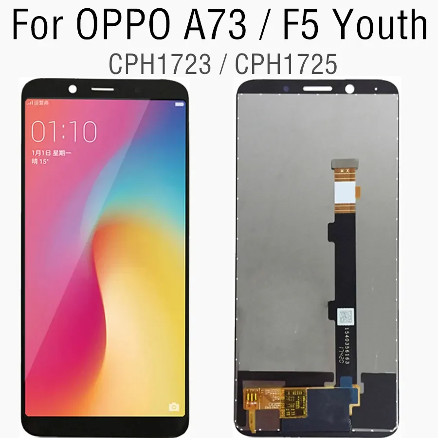 

Для Oppo F5 CPH1723 CPH1725 ЖК-дисплей, сенсорная панель экран дигитайзер в сборе для Oppo A73 2017 LCD