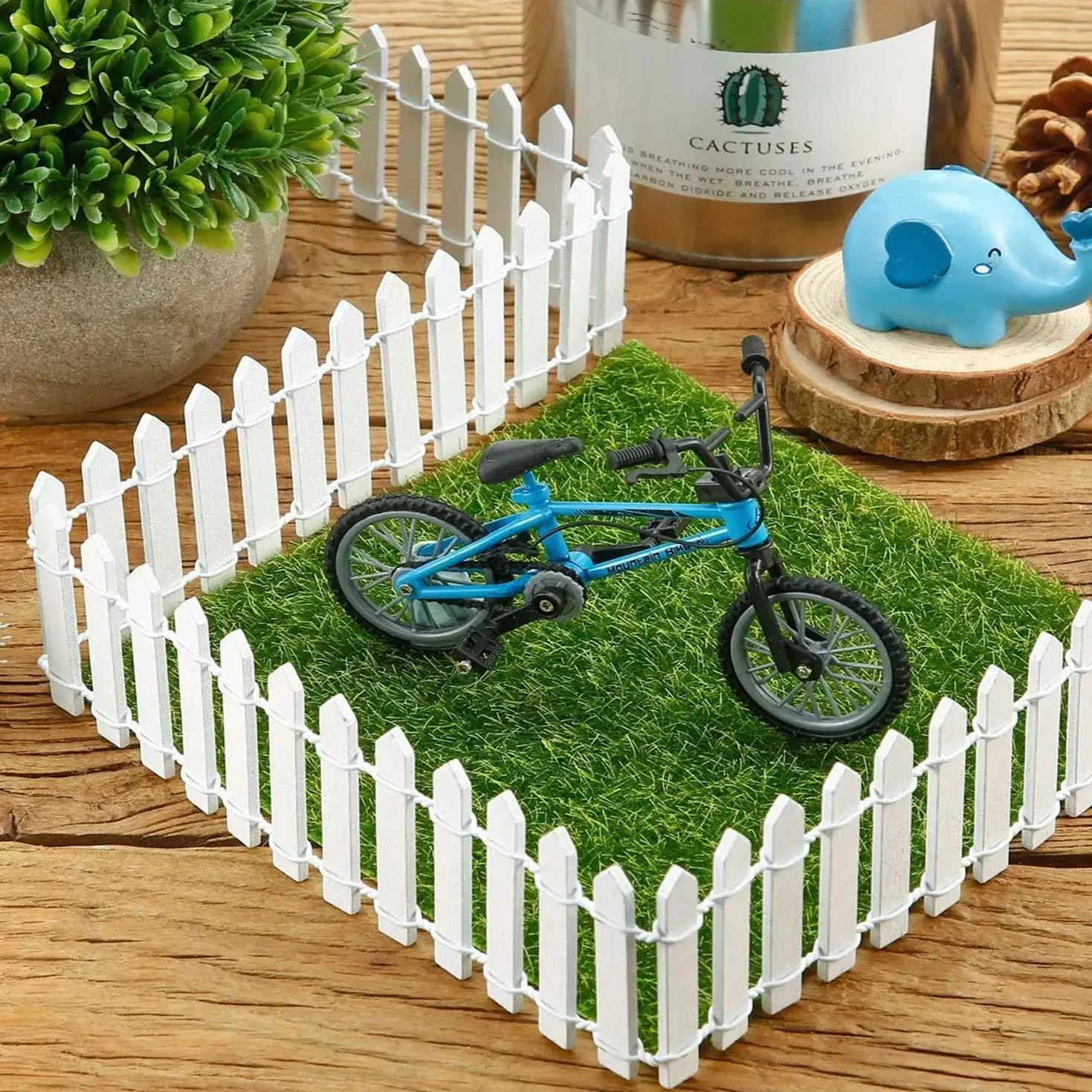 Mini Wood Creative Simulation Small Fence Home Garden DIY Decoration Landscape Fairy Garden Figurines Miniatures Crafts