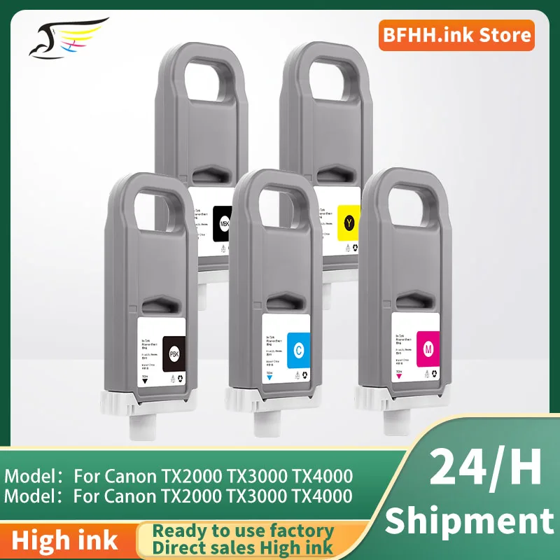 Cartucho de Tinta Compatible PFI710 pfi-710 PFI 710 para Impresora Canon TX2000 TX3000 TX4000 con Tinta de Pigmento