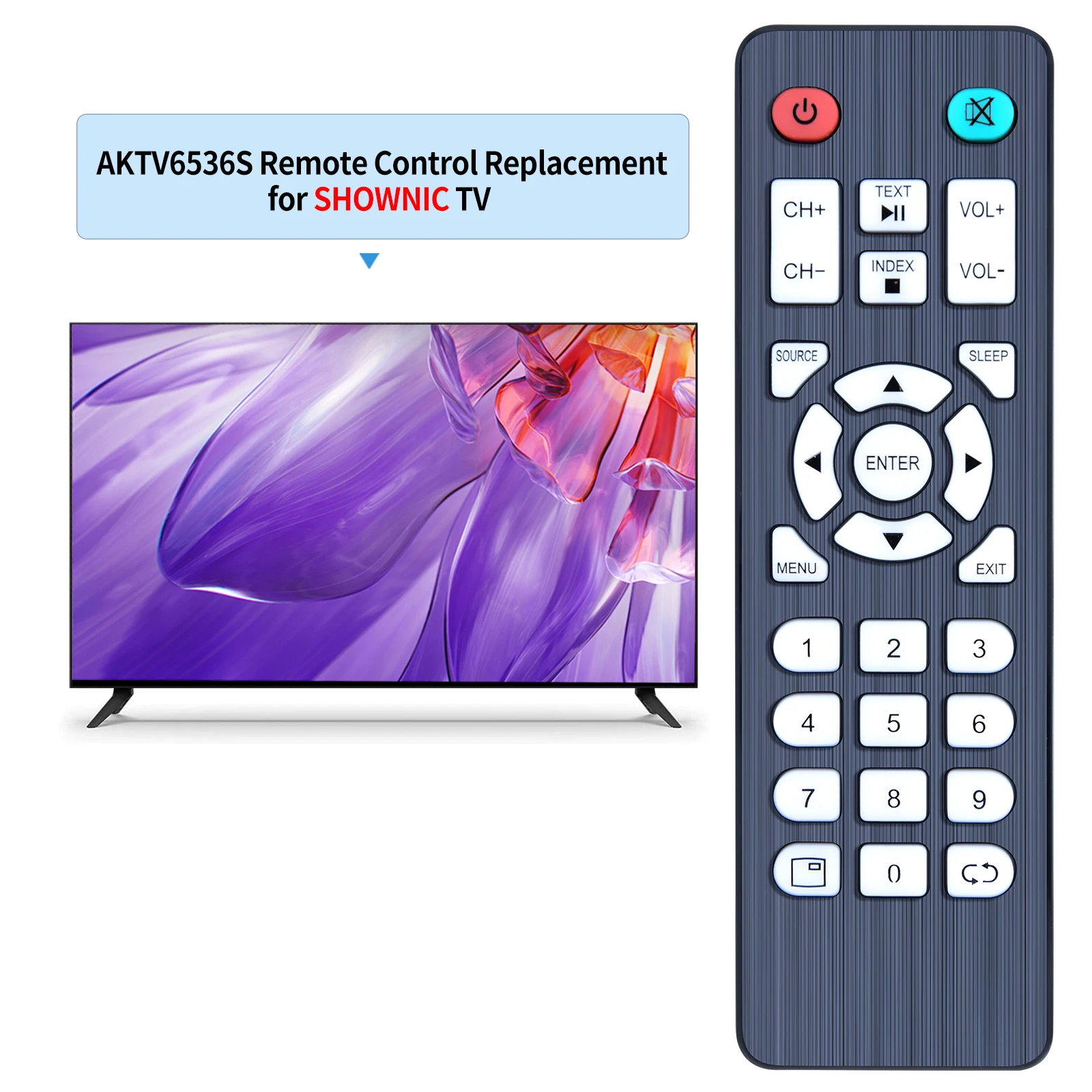 Remote control for Shownic AKAI AKTV6536S AKTV4030S AKA010 AKTV3921S AKTV4336S AKTV4622S AKTV5537S TV