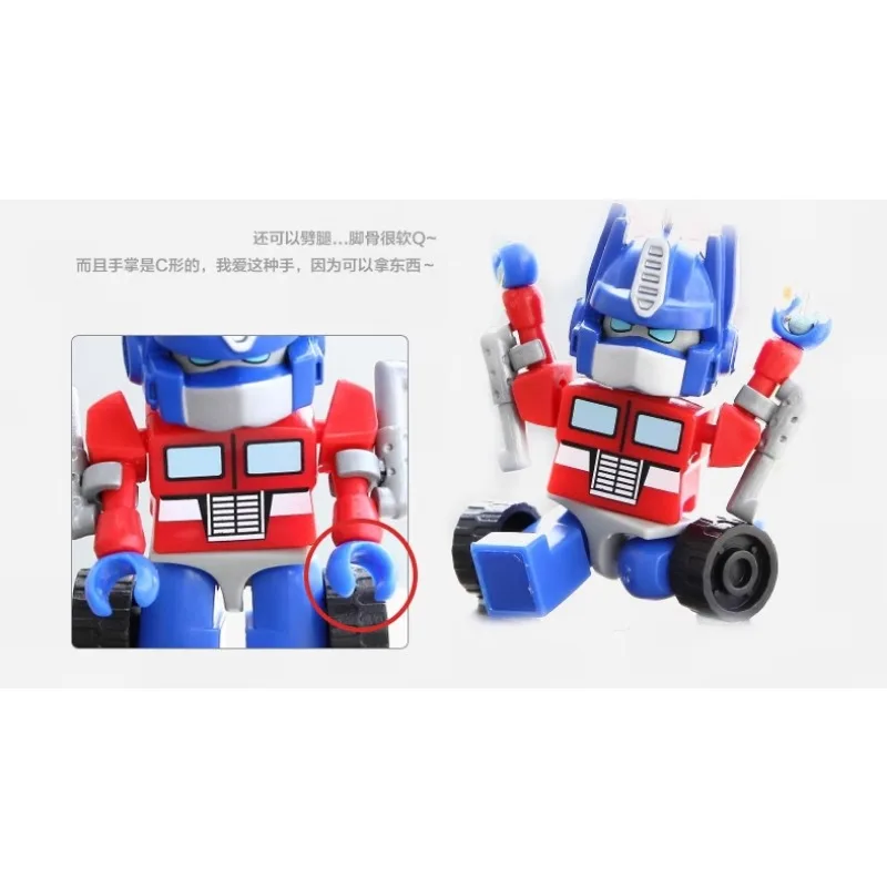 Hasbro Transformers decoración de escritorio Optimus Prime Bumblebee Block Model figuras de acción militares, juguetes para niños, regalo de cumpleaños