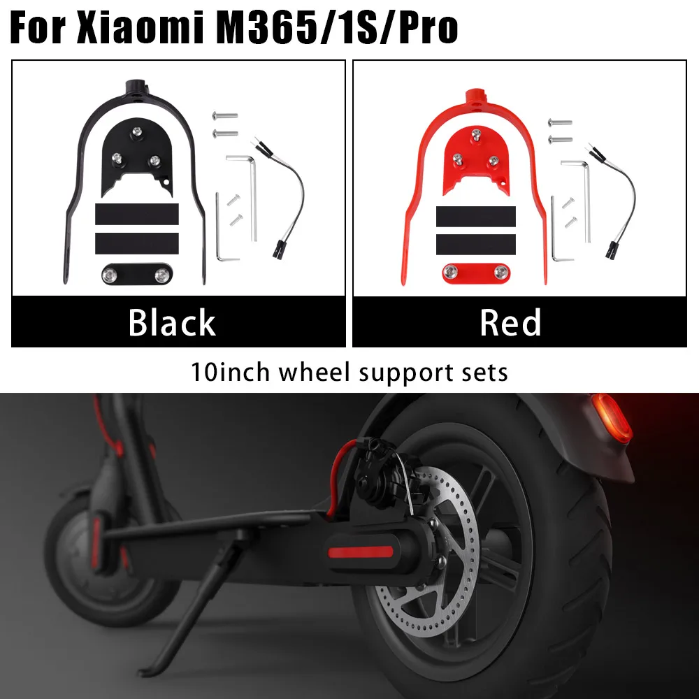 Modifica 10 pollici Parafango Posteriore Ruota Piede Supporto Spacer Staffa Kit per Xiaomi M365/Pro/1S E-Scooter Parafanghi Cavalletto Spacer