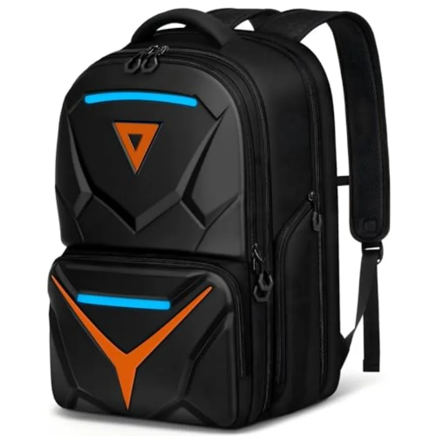 

Hard Shell Gaming Backpack for Men, Waterproof Extra Large Laptop Backpack with EVA Front Shield, 18 inch TSA Approved Gaming L