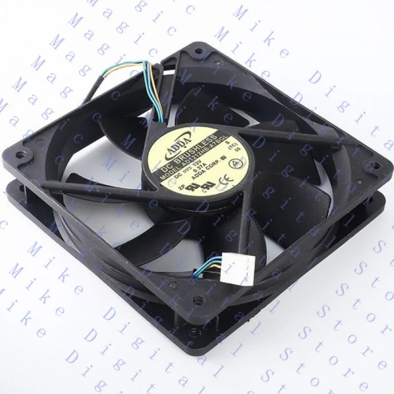UU para ADDA AD1212HB-A7BGL 12025 120*120*25mm DC 12V 0.37A 4pin PWM ventilador de refrigeração do servidor