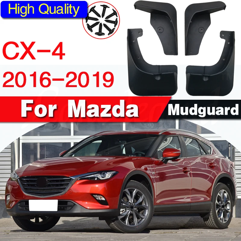 Car Front Rear Car Mud Flaps Mudflaps Splash Guards Mud Flap Mudguard Fender For Mazda CX-4 2016 2017 2018 2019 CX 4 CX4